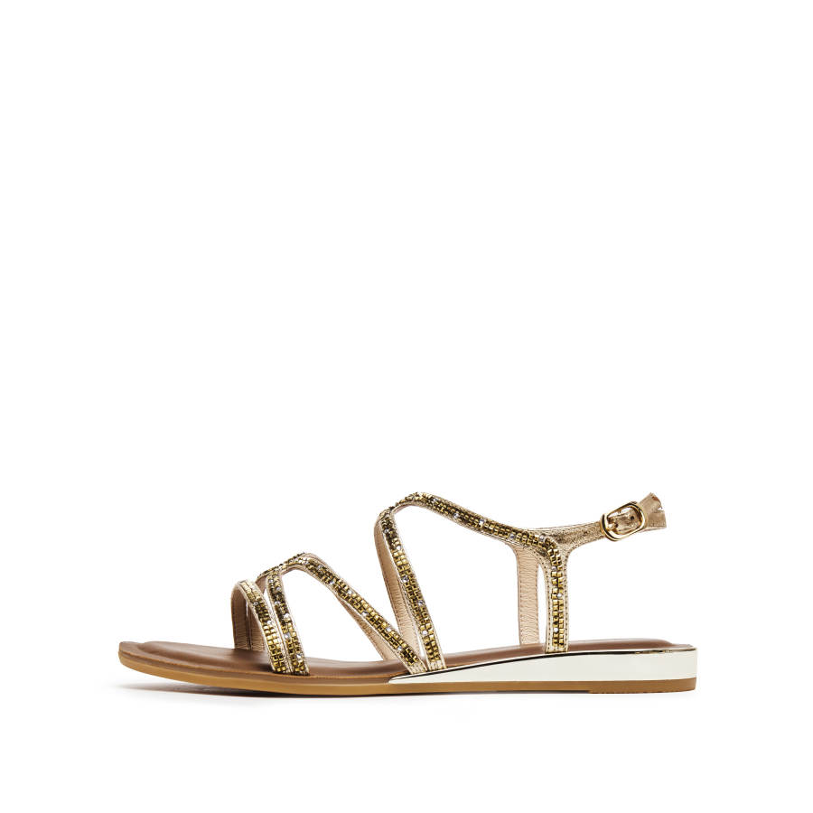 Staccato Fabric Roman Sandals Women's Sunset Gold