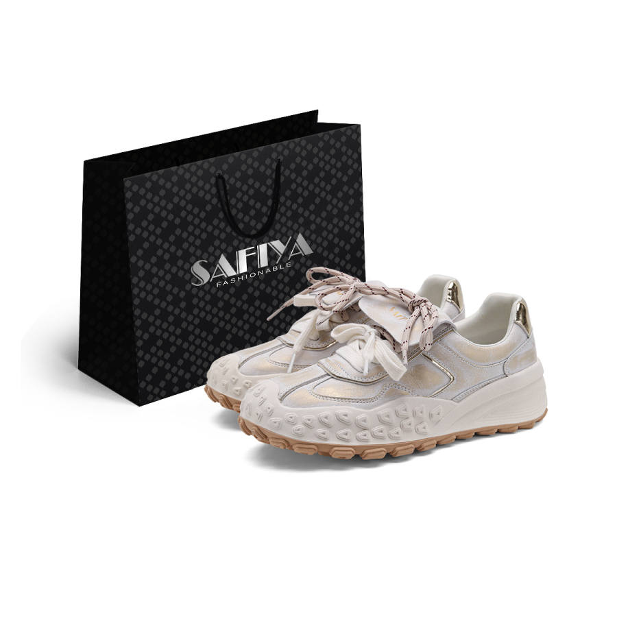 Safiya Low top Casual Shoes Women's Beige Gold