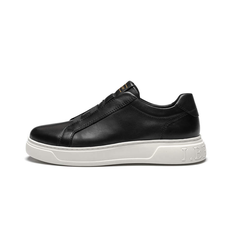 J.BENATO Cow Leather Lightweight Low top Skateboard Shoes Men's