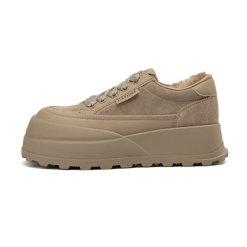 DAPHNE DAPHNE Cow Split Leather Mid top Skateboard Shoes Women's