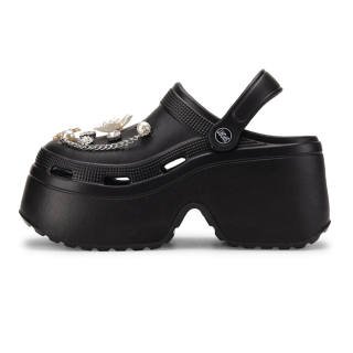 XMISTUO Elegance Versatile Fashion Pearl DIY Closed Toe Sandal EVA Clogs Women's