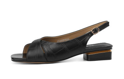 Mulinsen Backless Sandals Casual Shoes Approx. 2.2cm Women's Black
