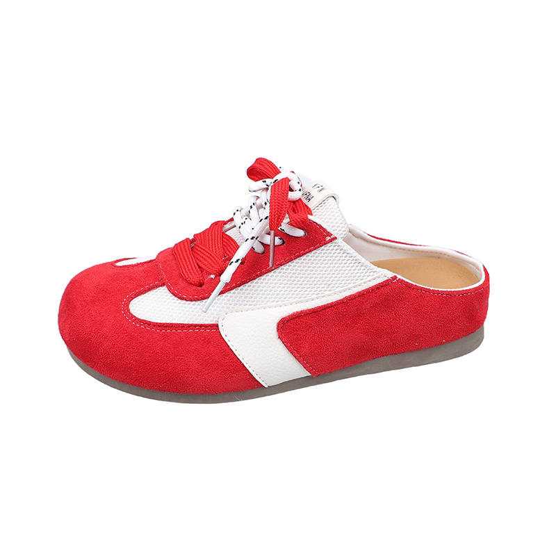 VAEL VAEL Rubber Sole Stitching Leather Patchwork Odor Resistant Abrasion Resistant Slip Resistant Antibacterial