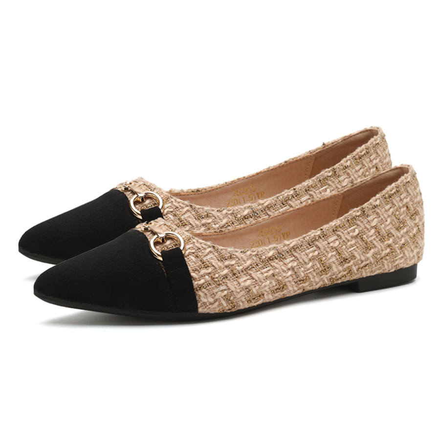 FOXER Women's Casual Shoes Women's Apricot/Black