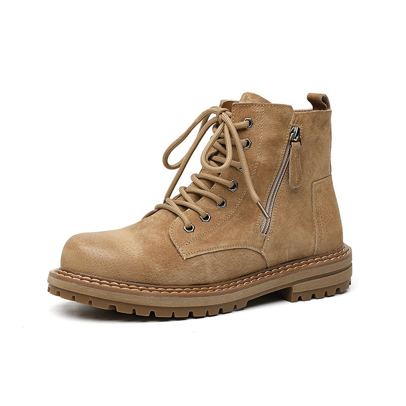 PINYI PINYI Combat Boots Men's Black/Yellow