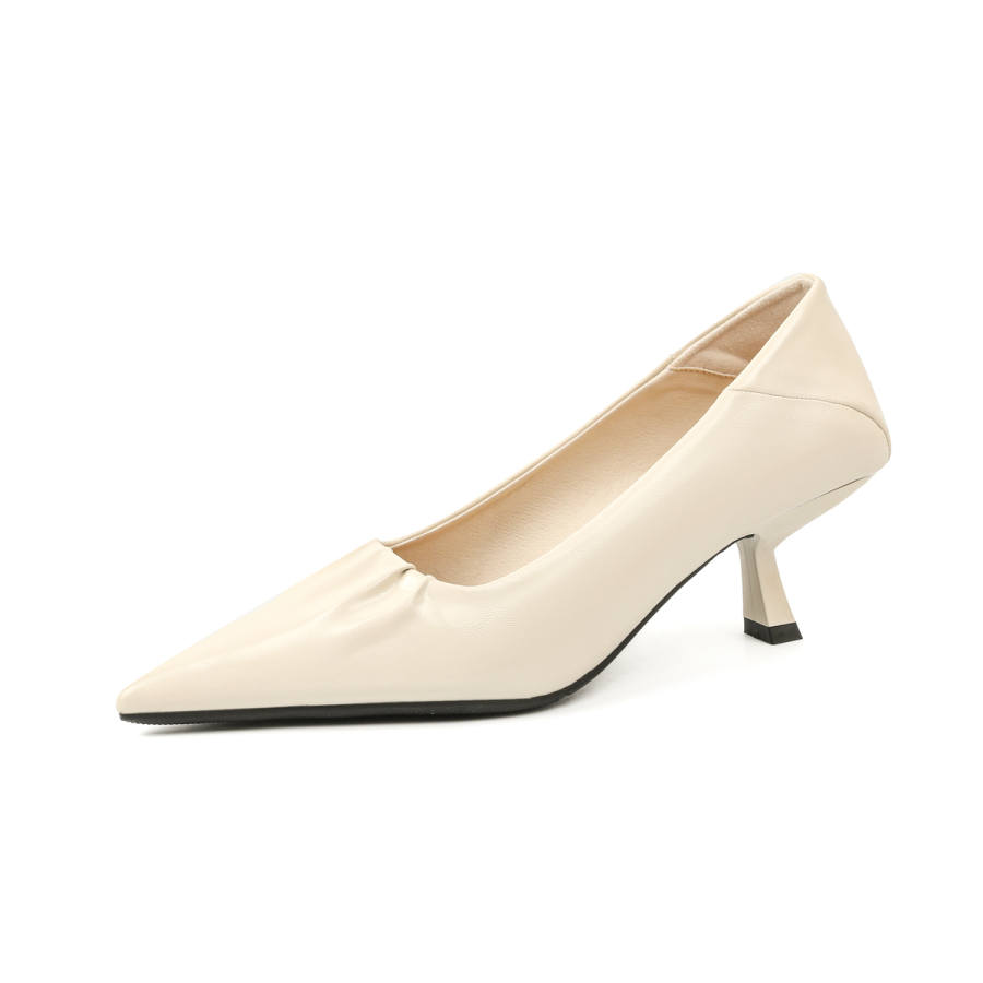 Beijiani Beijiani Microfiber Leather Slim Heel High Heels 6CM Women's