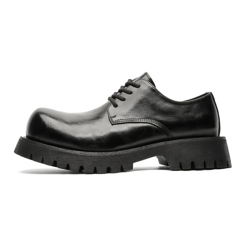 MUYI Microfiber Leather Low top Casual Shoes Unisex Black