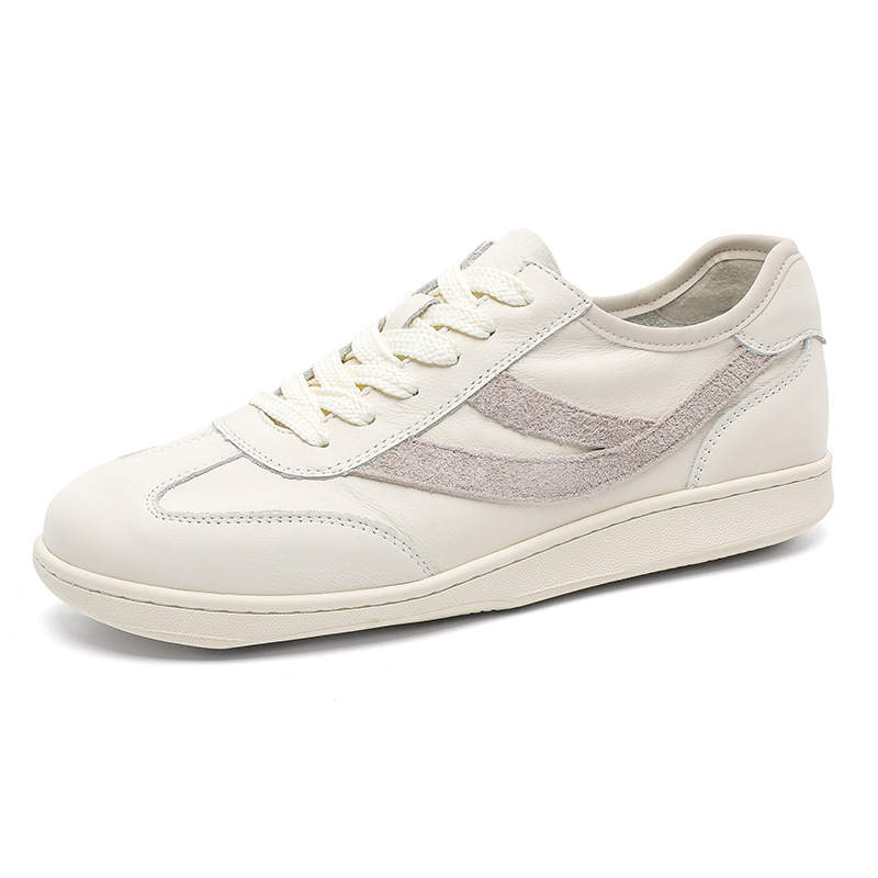 WEISHIBANGWEI WEISHIBANGWEI Cow Split Leather Low top German Army Trainers Men's