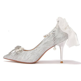 TADSW White Moonlight Collection Dream Of The Beloved Slim Heel High Heels 8.5cm Women's