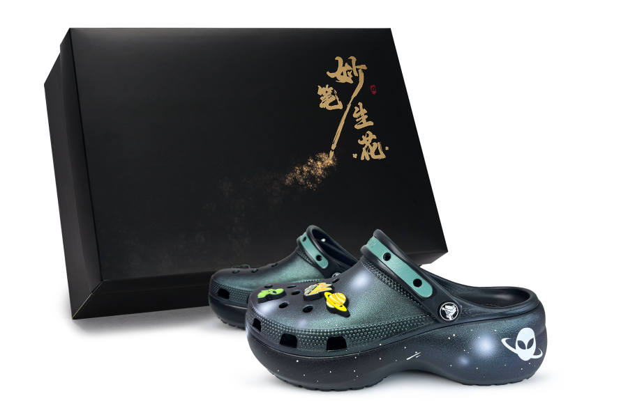 Crocs Crocs Classic Platform Clog EVA Clogs Unisex Black Purple Green