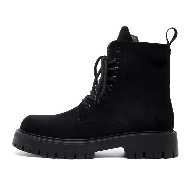 WEISHIBANGWEI WEISHIBANGWEI Suede Combat Boots Men's