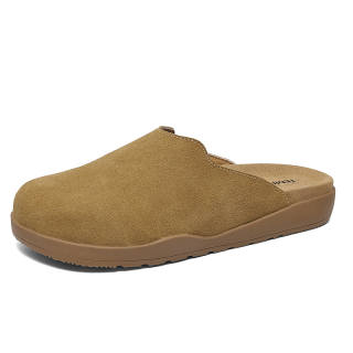 TEMPUR Closed Toe Slippers Unisex Wheat Ear Brown