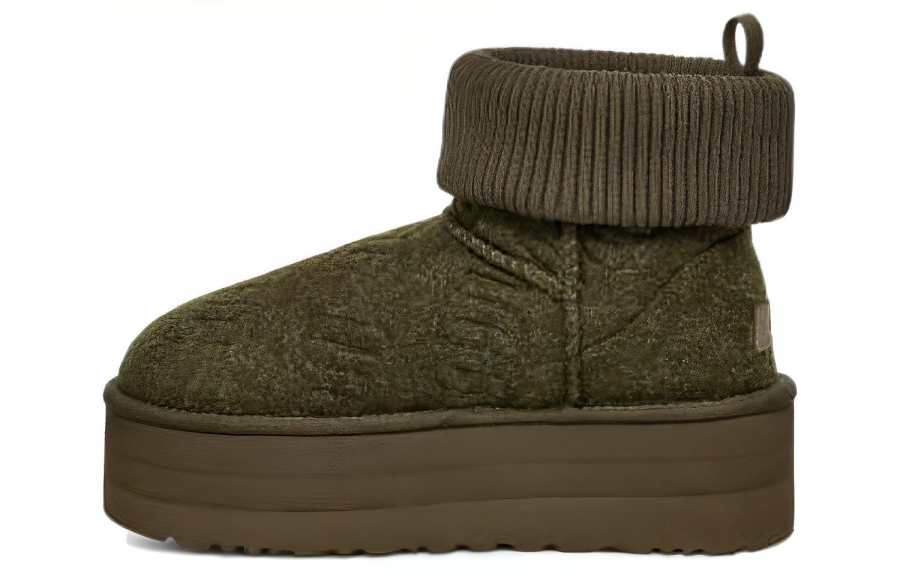 UGG UGG Classic Mini Platform Felted Boot Forest Night Women's
