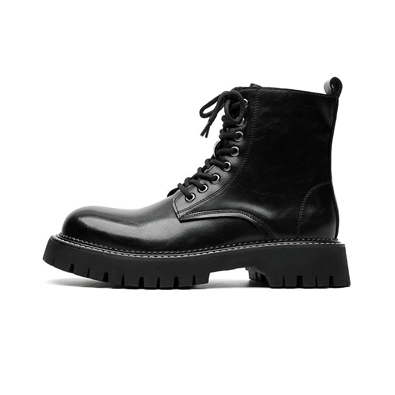 CHILANG CHILANG Crew Combat Boots Men's Black