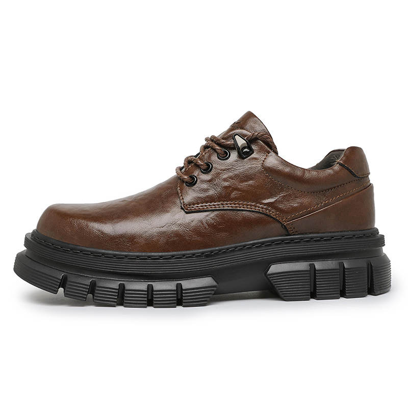 G.N.SHIJIA Work Boots Men's Low Top Black/Brown