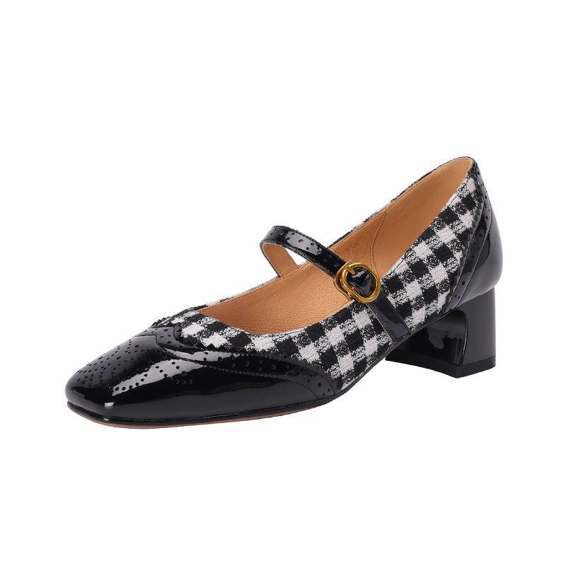 Echo&yolo Chunky Heel Mary Jane Shoes Women's