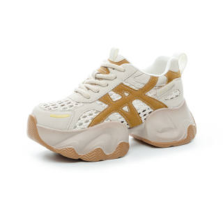WEIMEIZHIMI Microfiber Leather Breathable Height Increasing Breathable Height Increasing Low top Casual Shoes Women's