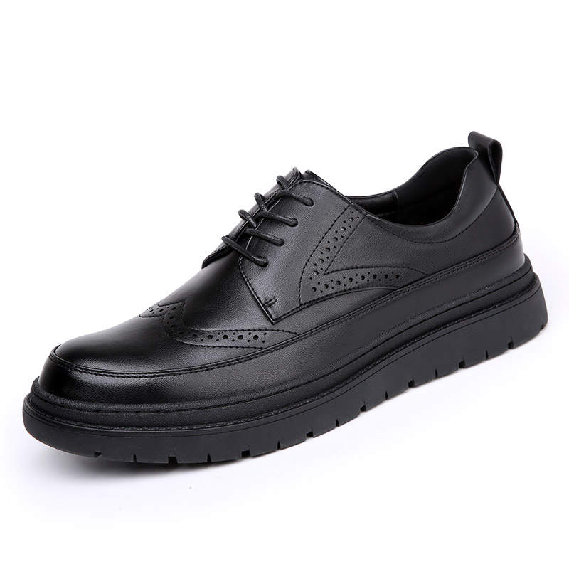 CKVUSAMG Top Grain Cow Leather Men's Casual Shoes Men's