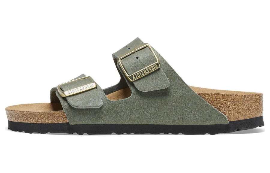 Birkenstock Slide Slippers Women's Light Green Narrow