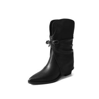 Hankermeet Sheepskin Ankle Boots 7cm Women's