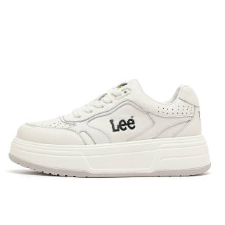 Lee White Sneakers Low top Skateboard Shoes Women's