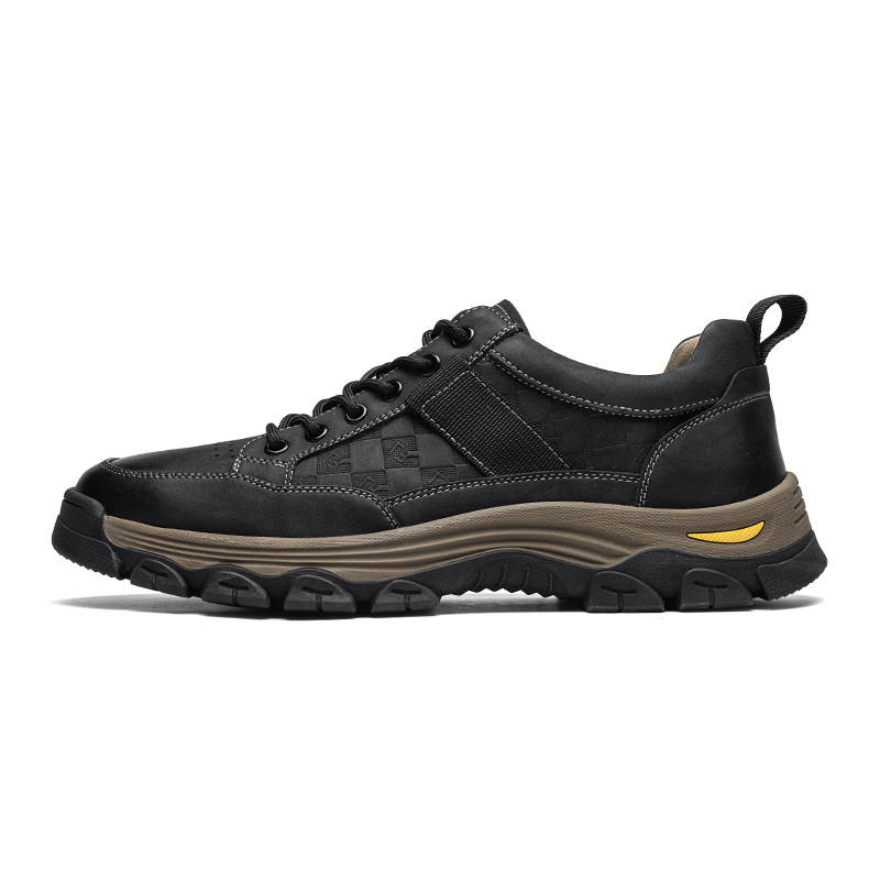 CITONGXIANSHENG Microfiber Leather Casual Shoes Unisex Black