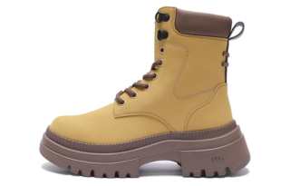 BENEUNDER Microfiber Leather Short Combat Boots Women's
