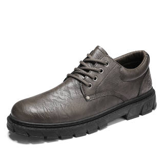 SHOUBA Casual Leather Shoes Men's Low Top