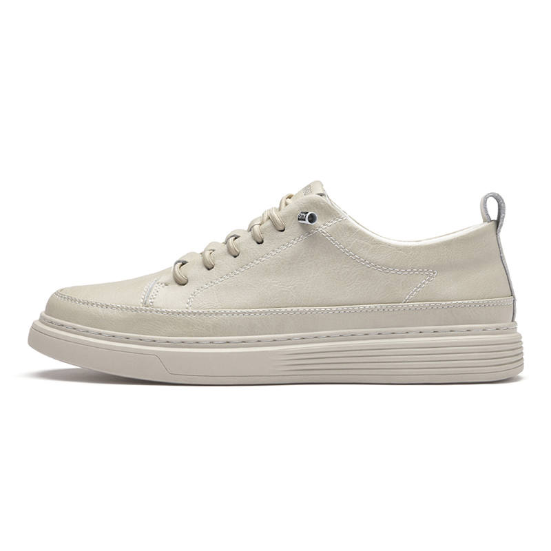 DUNNU Cow Split Leather Abrasion Resistant Abrasion Resistant Low top Skateboard Shoes Men's
