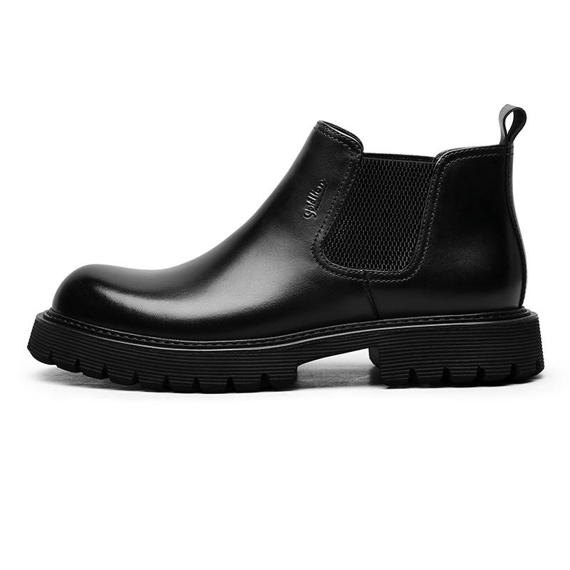 GOLDLION Short Chelsea Boots Men's Black