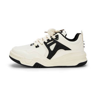 KARLIE KELLER Artificial Leather Abrasion Resistant Abrasion Resistant Low top Casual Shoes Men's Black White