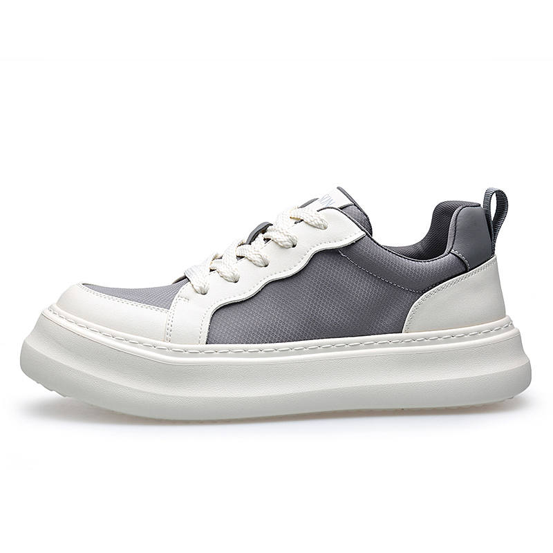 PT'SON Canvas Lightweight Breathable Height Increasing Low top Skateboard Shoes Men's
