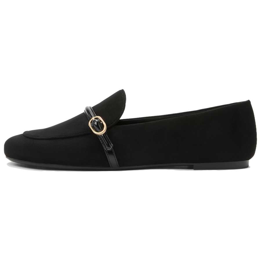 CHARLES&KEITH Small Ck PU, Textile Loafers 0.8cm Women's
