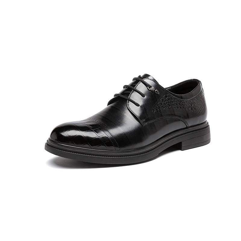 DAGUANGUIREN Dress Shoes Unisex Mid Top Black/Brown