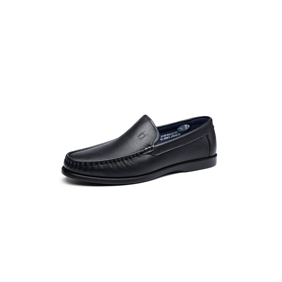 Spider King Gommino Loafers Cow Leather Fashion Trend Casual Shoes Men's Black