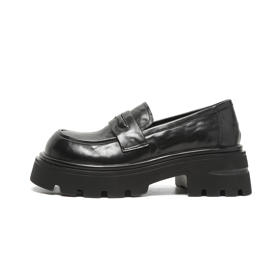 BOJUEMAO Cow Split Leather Loafers Women's