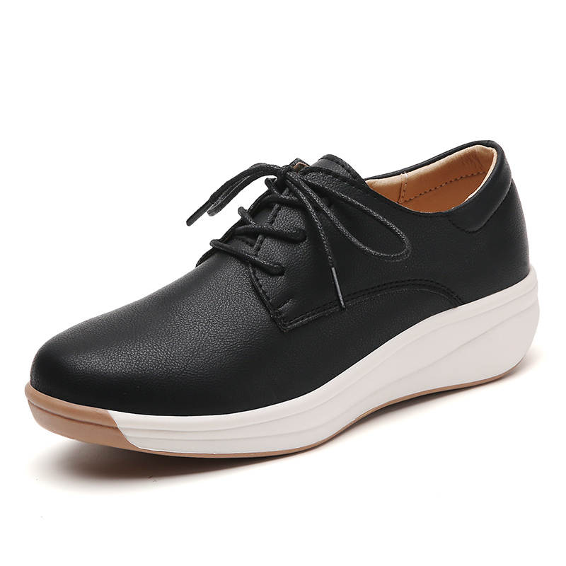 Reivantix Reivanti Microfiber Leather Comfortable Low top Casual Shoes Women's Black