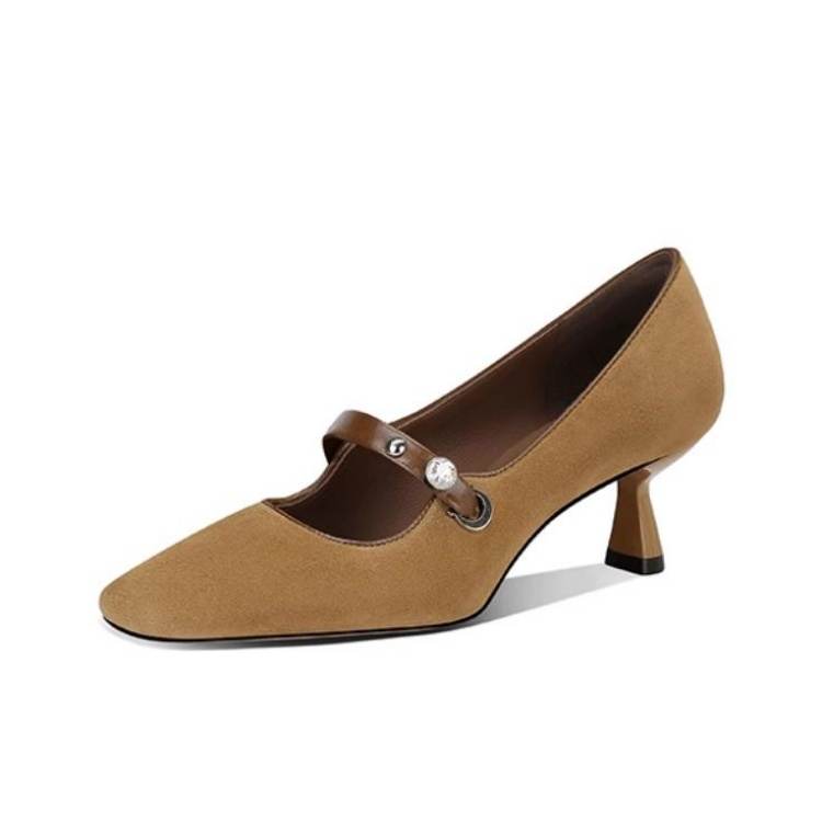 JESSICA SOPHIA Suede Mary Jane Shoes Women's