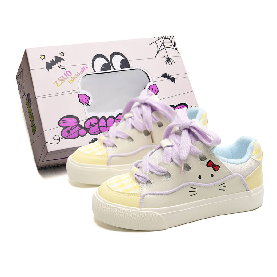 Z.SUO Canvas Slip Resistant, Abrasion Resistant, Balanced, Lightweight Low top Skateboard Shoes Women's