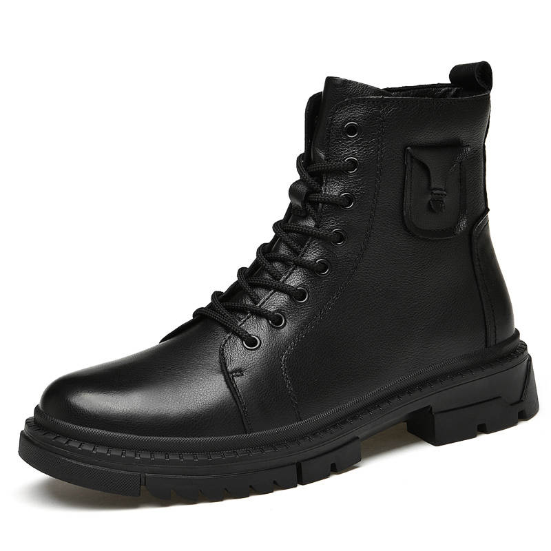 GONGNIULEITING GONGNIULEITING Short Combat Boots Men's Black
