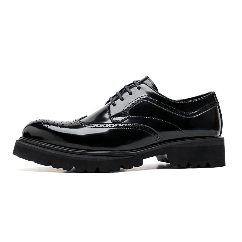 SHUPATE Microfiber Leather Casual Shoes Men's Black