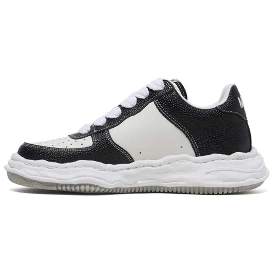 MIHARA YASUHIRO Wayne Cow Leather Low top Skateboard Shoes Unisex Black