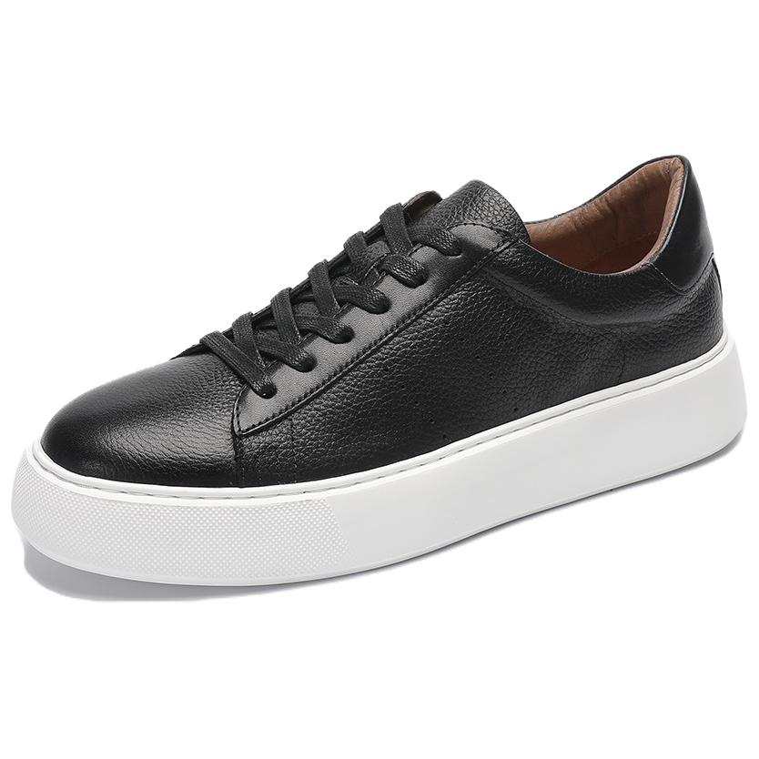 Devanro Devanro Top Grain Cow Leather Abrasion Resistant Breathable Low top Skateboard Shoes Men's