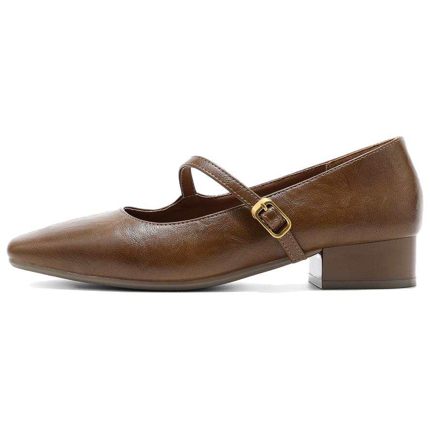 Senda Block Heel Mary Jane Shoes Low Heel Women's