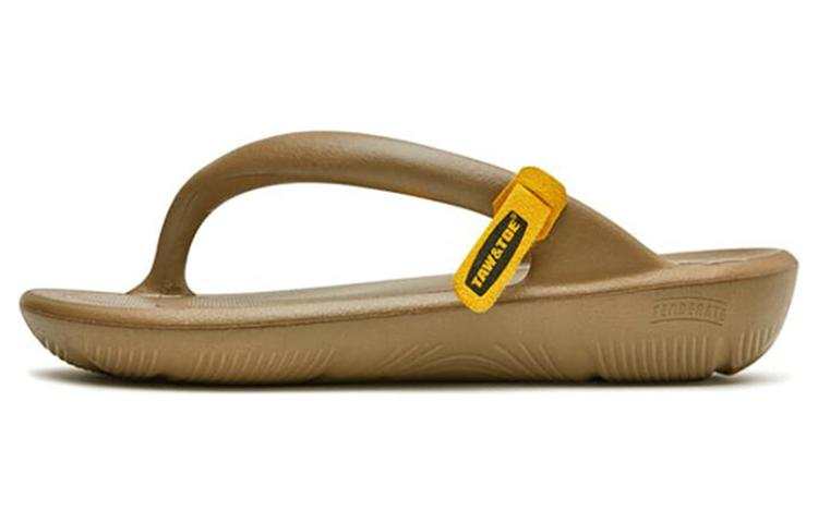 TAW&TOE Abrasion Resistant Flip Flops Unisex Sunset Brown