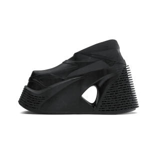Scry Crest High Pu Casual Shoes Unisex Black