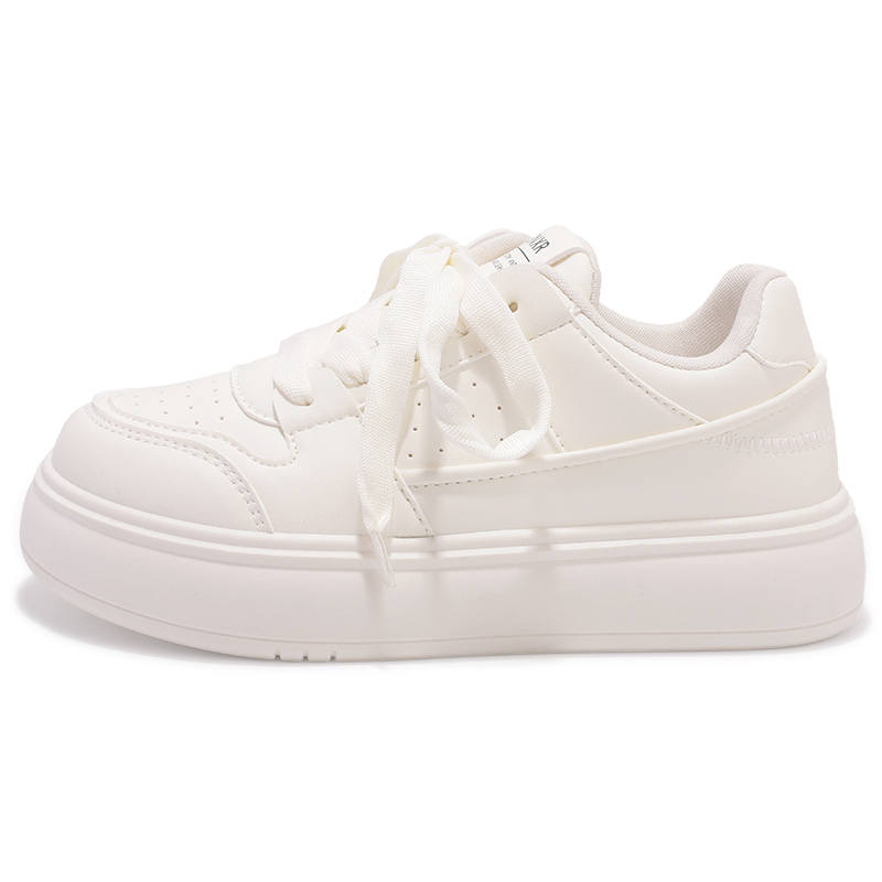SNXR Artificial Leather Abrasion Resistant Abrasion Resistant Low top Skateboard Shoes Women's White