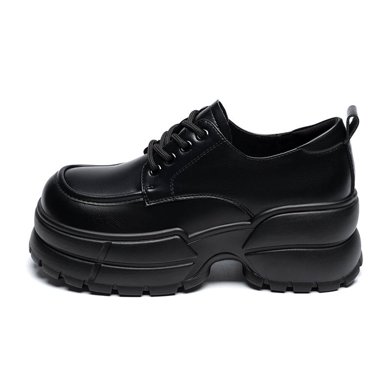 ZHR Pu Loafers 6.5cm Women's Black