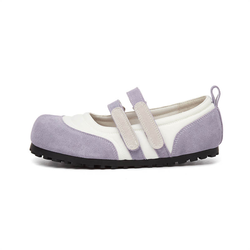 KEKAFU Gommino Loafers Women's White Purple/White Blue