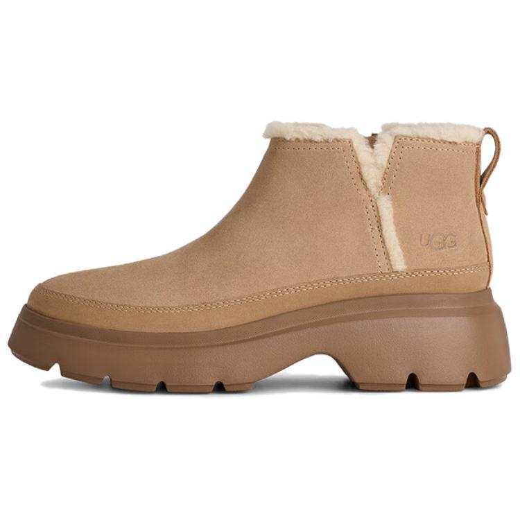 UGG Calimuze Ultra Mini Slip On Fleece Lined, Minimalist Fashion Snow Boots Women's Sand